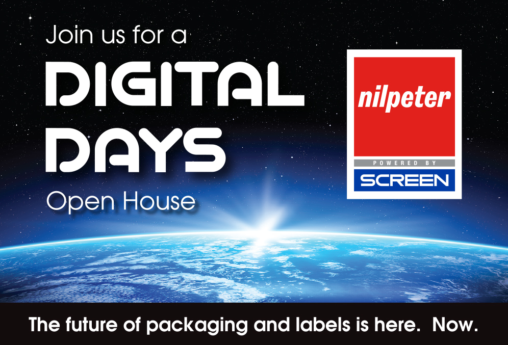 Nilpeter and SCREEN to host ‘DIGITAL DAYS’ Open House, June 13, showcasing the combined Flexo-Digital expertise of the two companies’ new partnership.