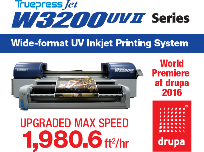 Truepress Jet W3200UV Mark II Debuts at drupa 2016