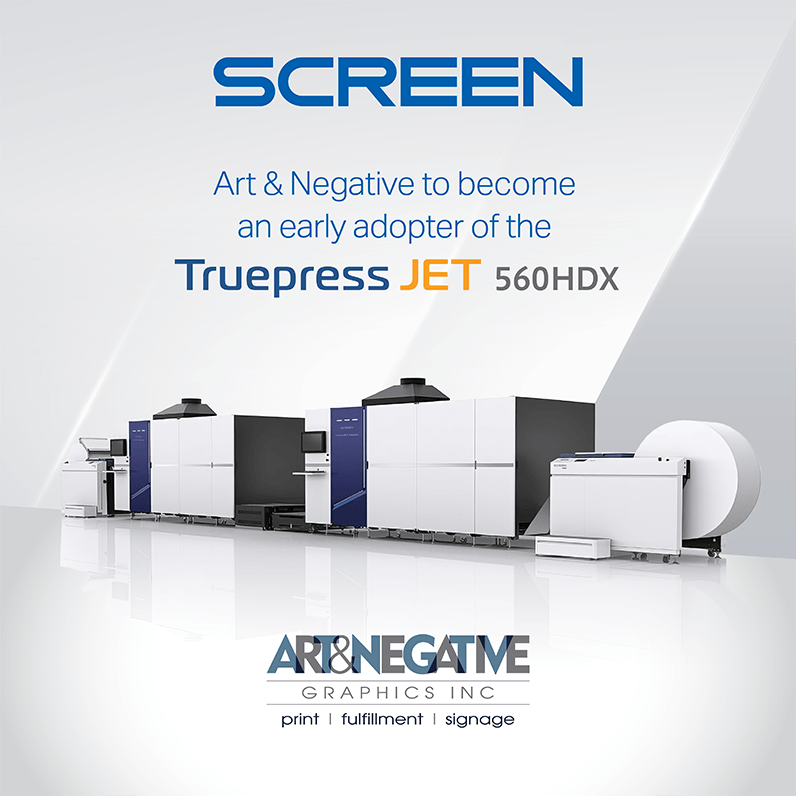 Early Adopter Installation of SCREEN Truepress JET 560HDX Scheduled for Summer 2024 in Lanham, Maryland