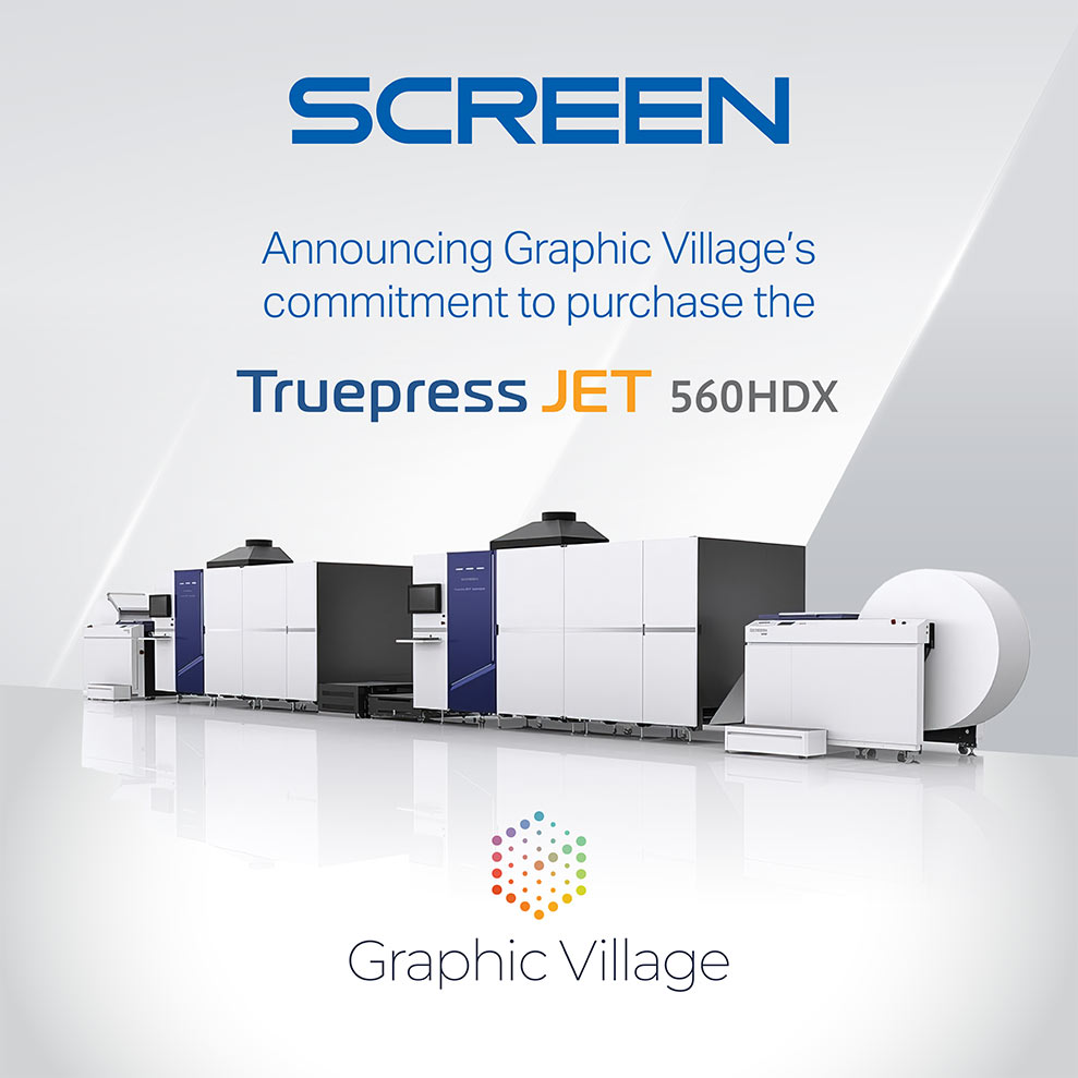 SCREEN Americas Secures First Commitment to Purchase the Truepress JET 560HDX