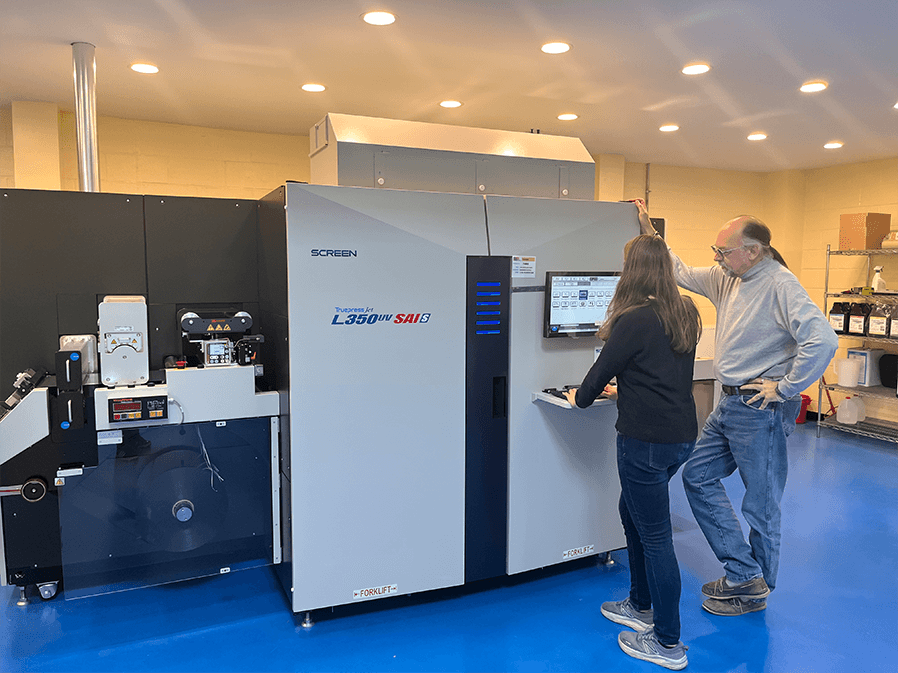 Long-time Label Manufacturer Expands Reach into Multiple Markets with SCREEN Truepress Jet L350UV SAI Series