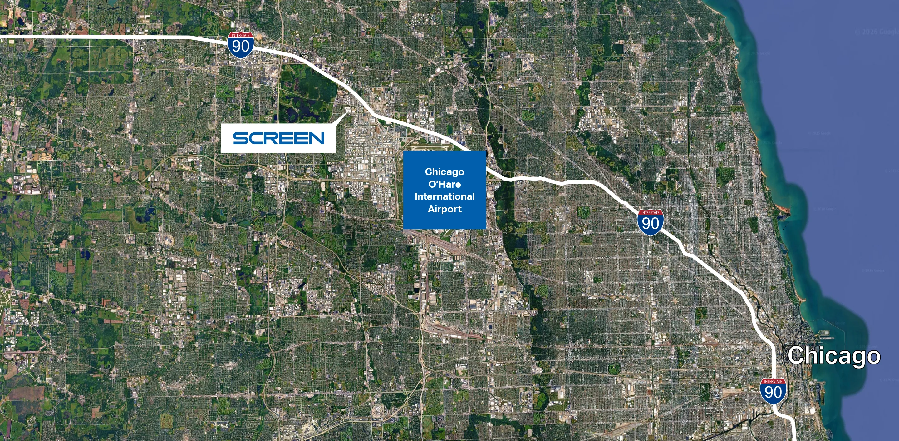 General area map of 150 Innovation Drive, Elk Grove Village, IL 60007