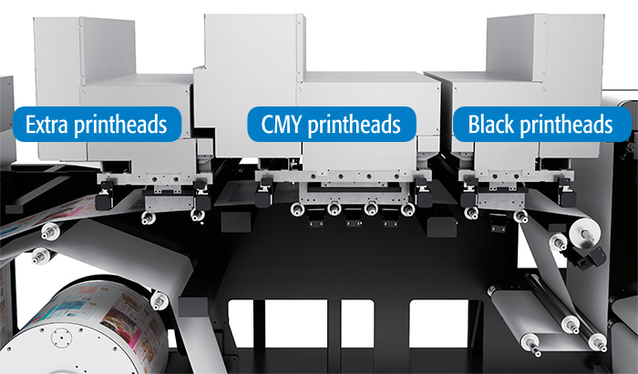 “Xross-over” printhead configuration